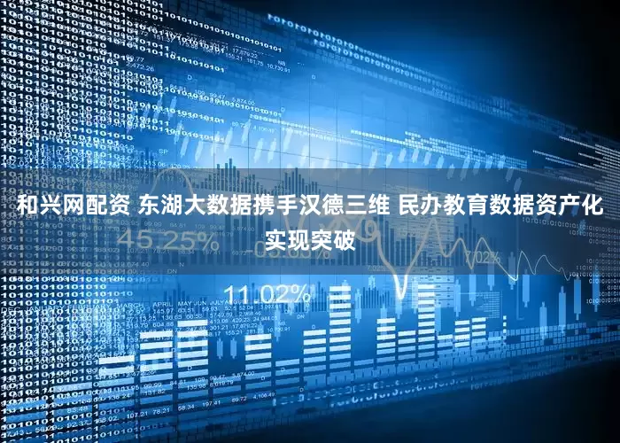 和兴网配资 东湖大数据携手汉德三维 民办教育数据资产化实现突破