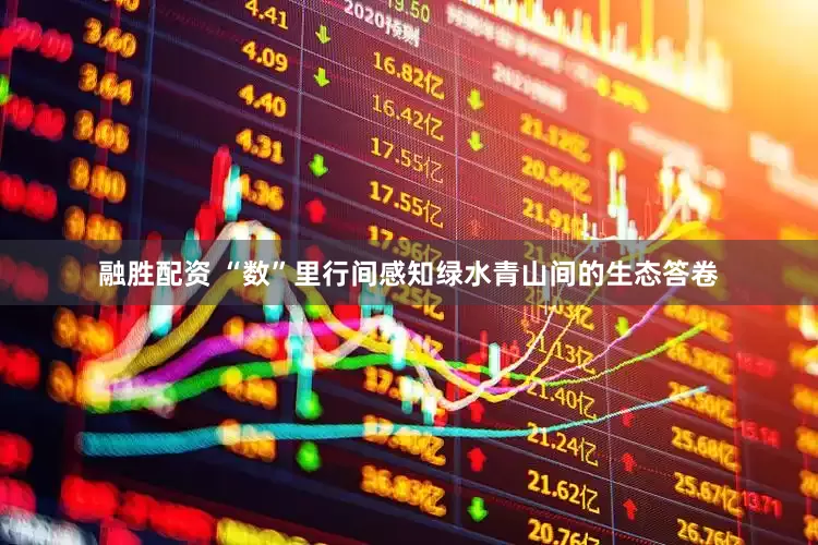 融胜配资 “数”里行间感知绿水青山间的生态答卷